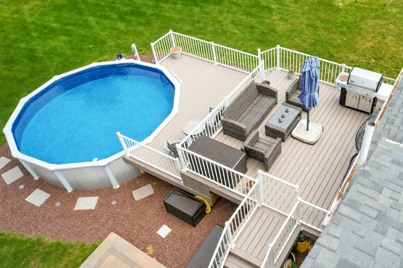 Pool deck construction
